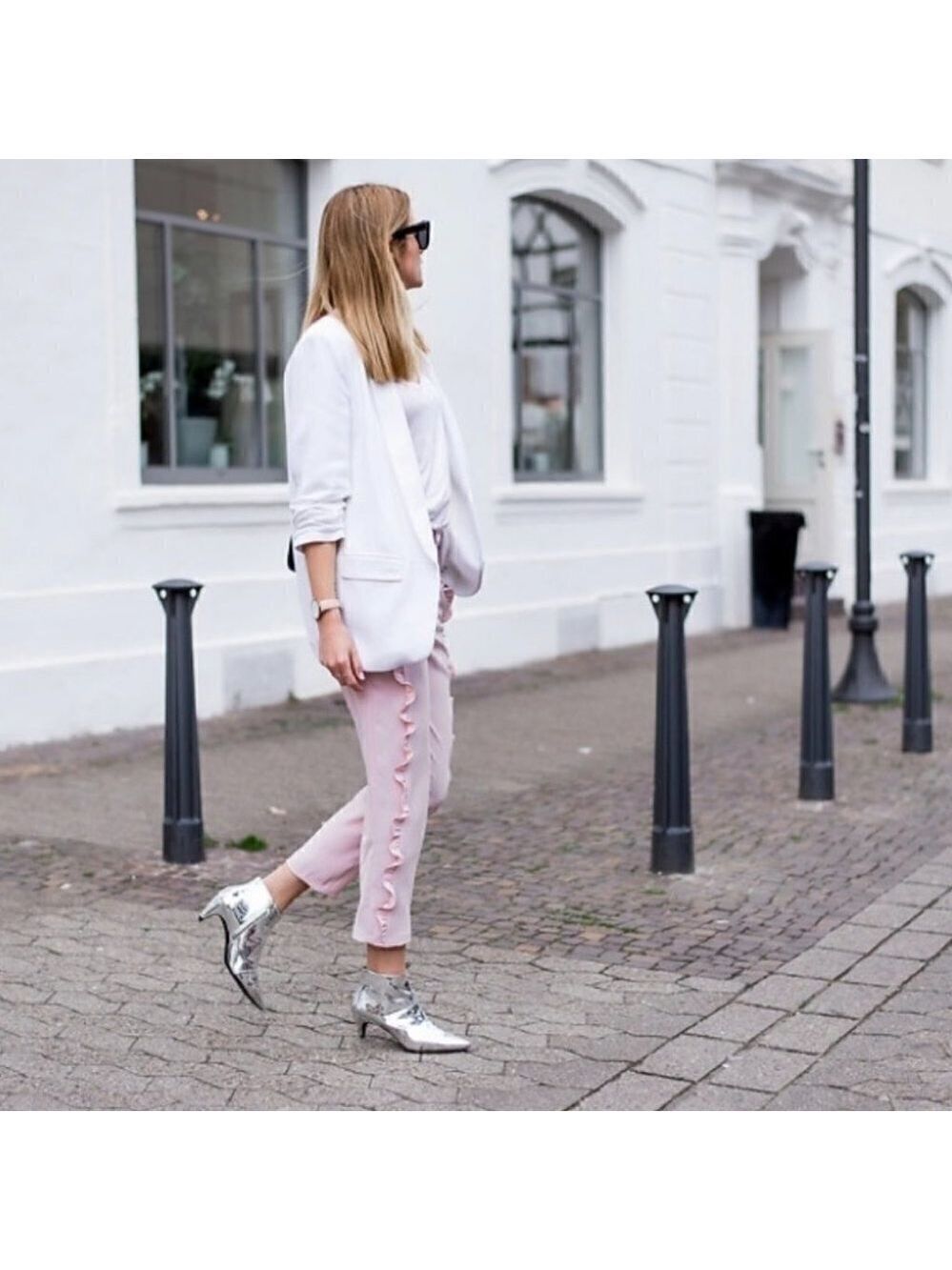 Zara | Pink Frill Trousers
